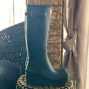Hunter Platform Boots Knee High - RARE